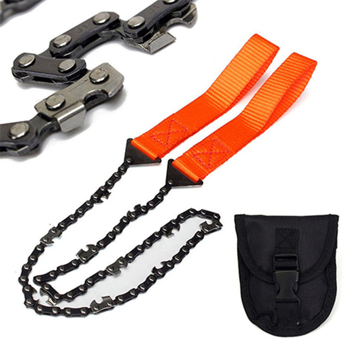Ultimate Pocket Chainsaw: Portable, Non-Slip Handle & Sharp Teeth Blades for Garden, Wood Cutting, Hiking & Camping