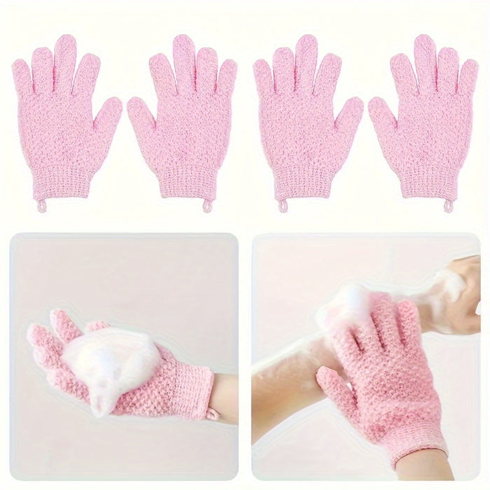 Revitalizing Body Scrubber Gloves - Deep Exfoliating & Massage Experience for Silky Smooth Skin, Removes Dead Skin Cells & Dryness, Gentle yet Effective Body Care