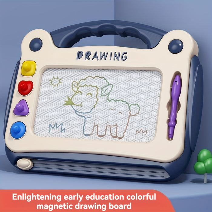Children'S Drawing Board Toys, Early Childhood Education Learning Toys, Perfect Birthday Gifts For Boys And Girls, Easter/Children'S Day Gifts (4 Stamps+1 Paintbrush+4 Brackets)
