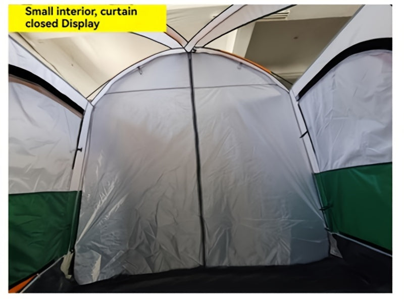 Versatile Large Outdoor Tent with Canopy & Mosquito Net - Waterproof, Fits 8-12 People, Perfect for Camping, Beach Trips & Gatherings - For Families & Groups - Ideal for Outdoor Adventures & Events - Great Gift for Camping En