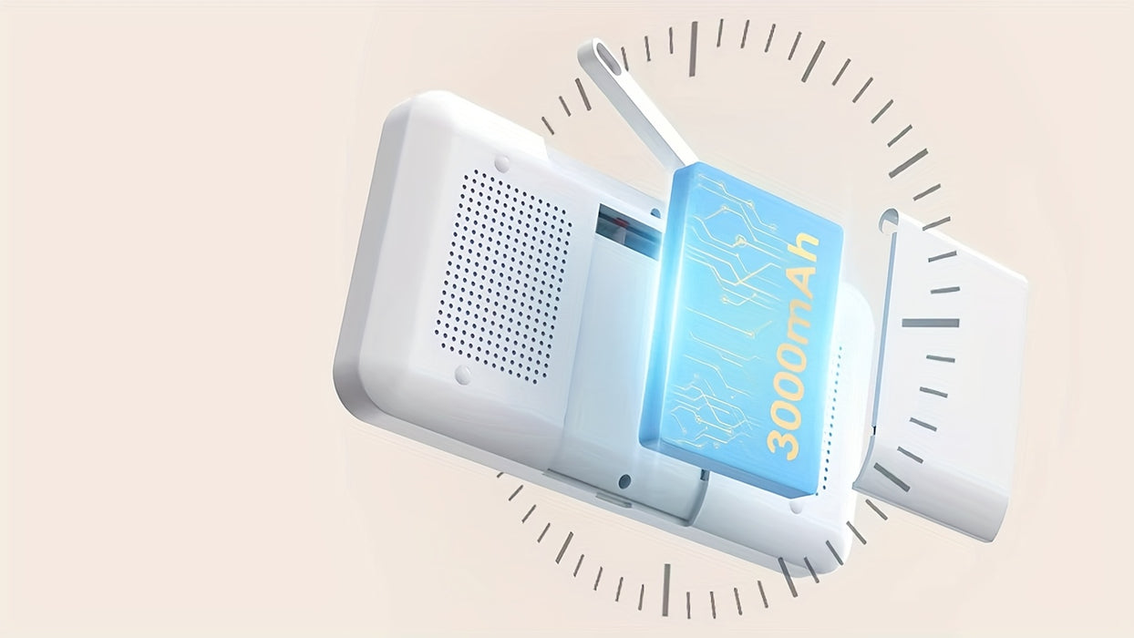 BOIFUN 720P WiFi Youngsters Monitor Camera with App Control, 5" Screen, Motion & Crying Detection, PTZ, Night Vision, Alarm Area, Temperature & Humidity Sensor, Two-Way Talk, ECO Mode, Rechargeable Battery, Smartphone App Com