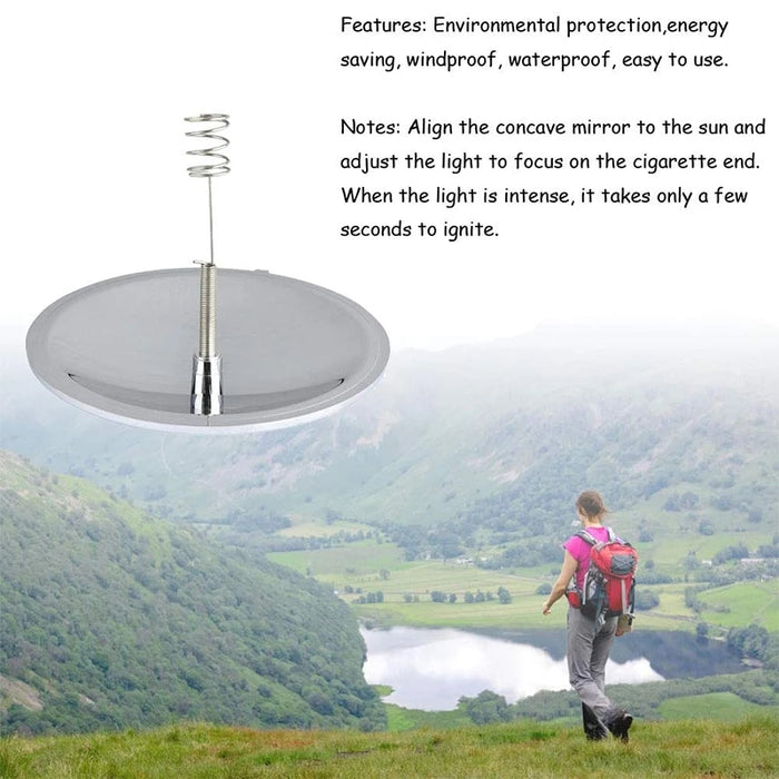 Solar Lighter For Camping And Hiking - Portable Emergency Survival Tool