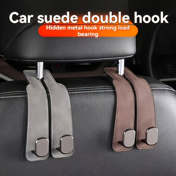 Car Seat Back Cover, Hidden Hook Design - Made of PU Material, Suitable for Various Models