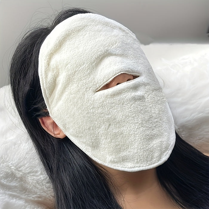 1pc Reusable Hot and Cold Facial Mask Towel for Skin Care, Moisturizing Steam Face Towel for Home and Salon Beauty, Unscented, No Electricity or Battery Needed