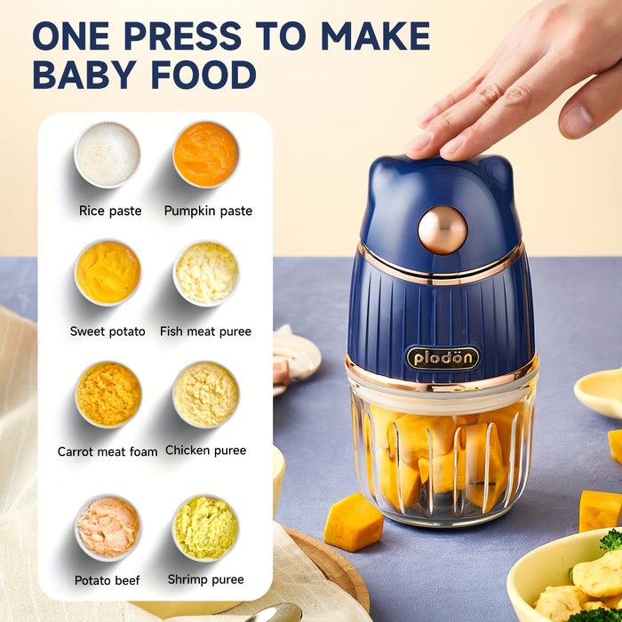 Baby Food Maker Baby Food Processor Set With 2 Glass Bowls (600ml+300ml) Baby Food Blender For Baby Puree