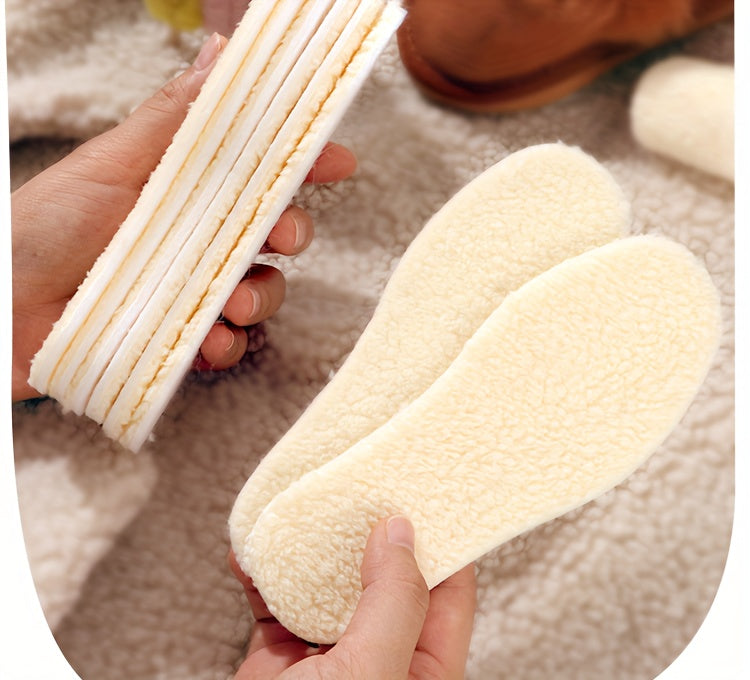 Winter Plus Velvet Thickened Cuttable Insoles - Sweat-Absorbing Moisture-Proof Comfortable Insoles