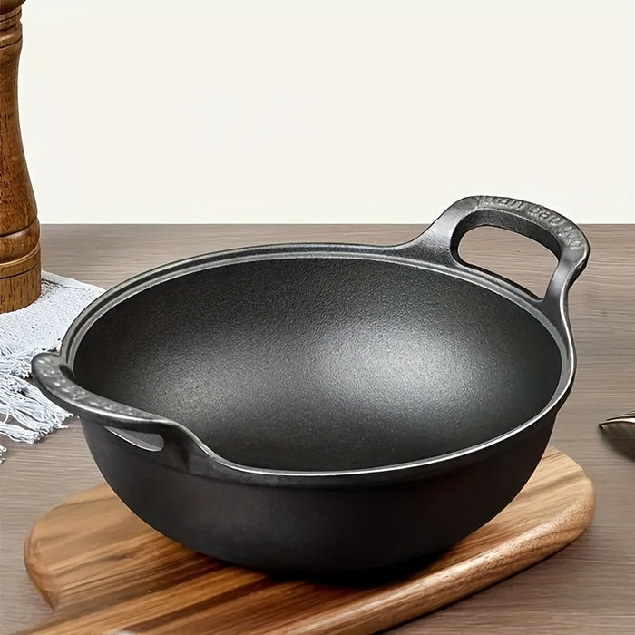 Pre-Seasoned Cast Iron Skillet with Dual Handles - Non-Stick, Durable Cookware for Outdoor Grilling & Camping, Mini, Versatile