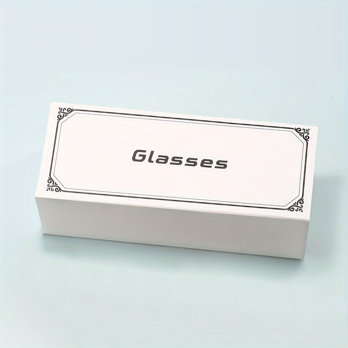 Square Light-Sensitive Color-Changing Flat Glasses for Men and Women