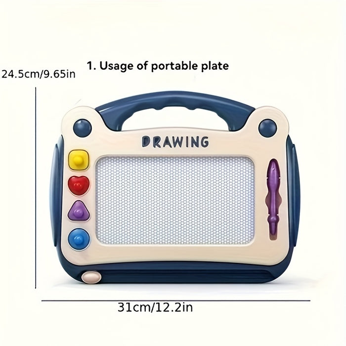 Children'S Drawing Board Toys, Early Childhood Education Learning Toys, Perfect Birthday Gifts For Boys And Girls, Easter/Children'S Day Gifts (4 Stamps+1 Paintbrush+4 Brackets)