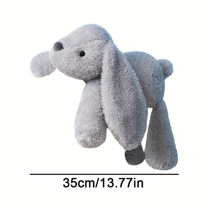 A Cute Plush Toy of a Rabbit with Big Ears, Measuring 35Cm/13.77In, Made of Soft Polyester Fiber, Perfect for Holidays And Birthday Gifts, Home Decoration, Halloween, And Easter.