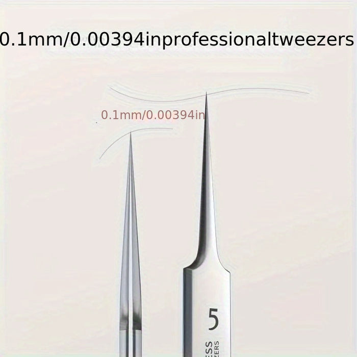 1pc Extra Fine No. 5 Cellular Acne Blackhead Tweezers - Facial Beauty Remove Acne Needle Tools for Skin Care