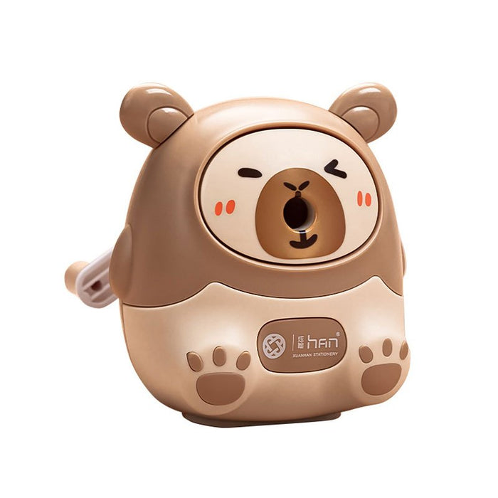 Kawaii Capybara Pencil Sharpener, a Creative Stationery Item for School And Office, Measuring 80*80*100Mm, from Korea.