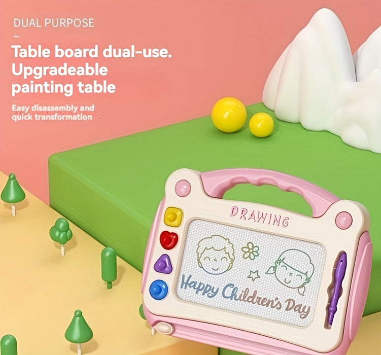 Children'S Drawing Board Toys, Early Childhood Education Learning Toys, Perfect Birthday Gifts For Boys And Girls, Easter/Children'S Day Gifts (4 Stamps+1 Paintbrush+4 Brackets)