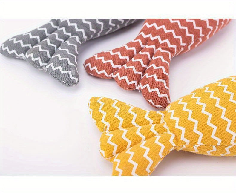 Durable Plush Cat Toy: Realistic Pillows for Indoor & Outdoor Teeth Grinding