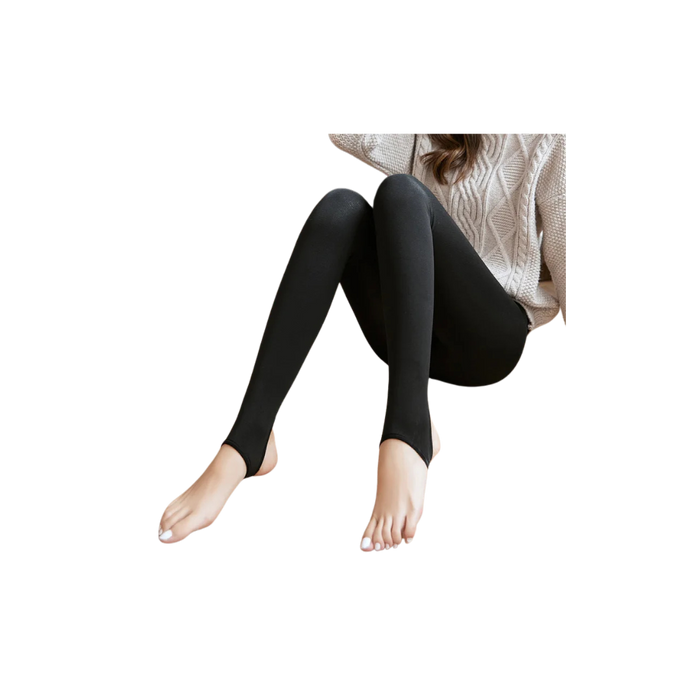 Women Thermal Leggings Winter Warm Sexy Elastic Translucent Pantyhose Female Fleece Thermal High Waist Slim Thicken Tight Pants