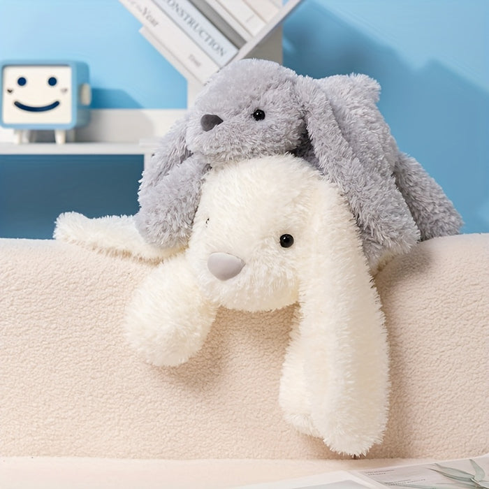 A Cute Plush Toy of a Rabbit with Big Ears, Measuring 35Cm/13.77In, Made of Soft Polyester Fiber, Perfect for Holidays And Birthday Gifts, Home Decoration, Halloween, And Easter.