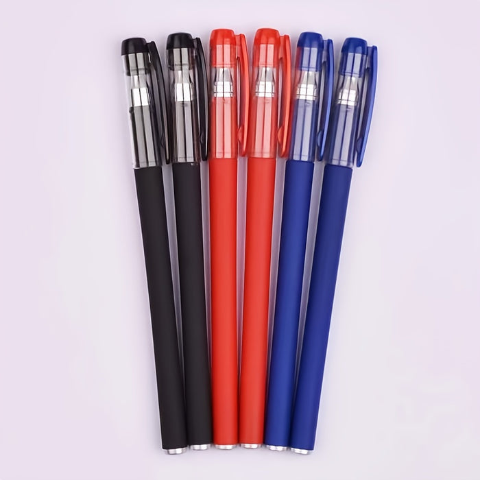 10-piece 10-Piece Gel Pen Set: Red, Black, Water & Carbon Pens for Students, Exams & Office Use