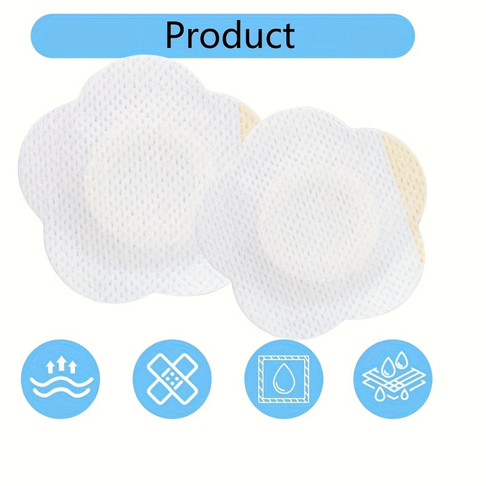 50pcs of Castor Oil Belly Button Wraps - Self-Adhesive Disposable Highly Absorbent Water-Soluble Cloth Pads for Navel Care.