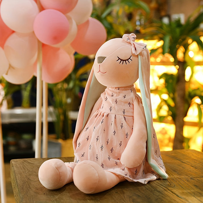 1pc, Cute Bunny Doll, Plush Toy Doll, Rabbit Doll, Stuffed Animals Plush Doll Toy, Perfect Decor, Easter Spring Mother's Day Wedding Gifts