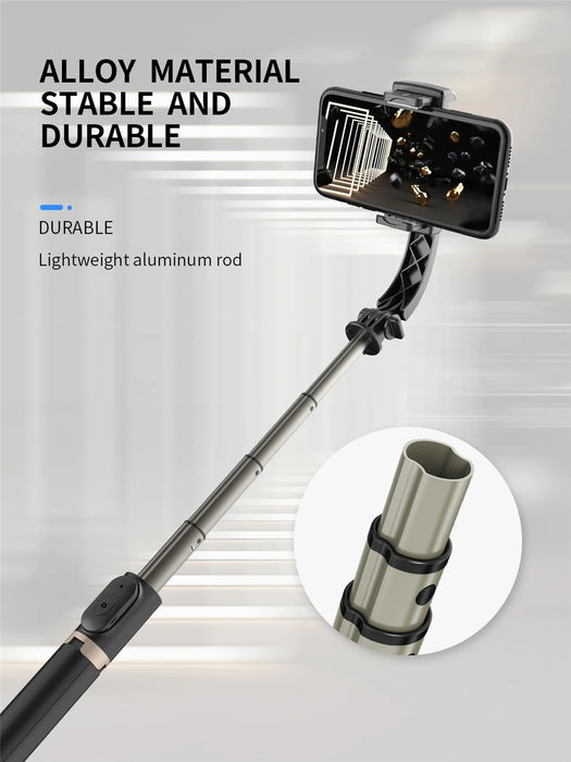 Roreta Gimbal Stabilizer Selfie Stick Foldable Wireless Tripod with Bluetooth