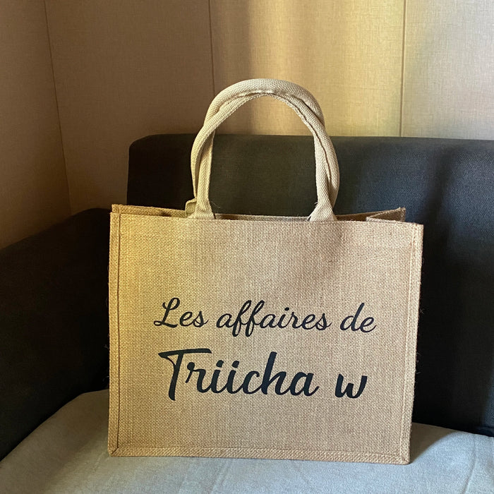 Personalized Jute Bag Bridesmaid Gift Bag