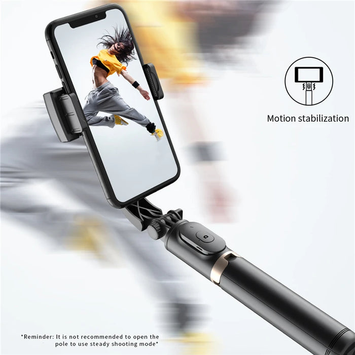 Roreta Gimbal Stabilizer Selfie Stick Foldable Wireless Tripod with Bluetooth