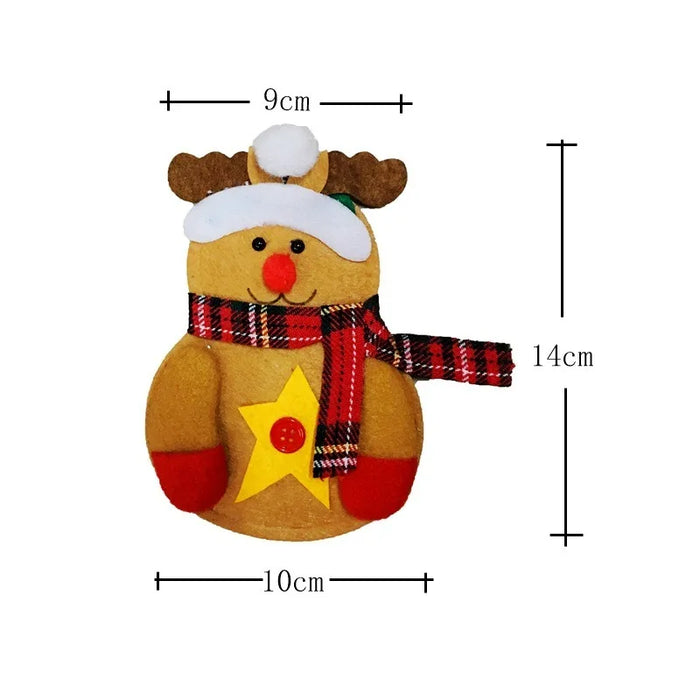 Christmas Knife And Fork Cover Christmas Sticker Hat