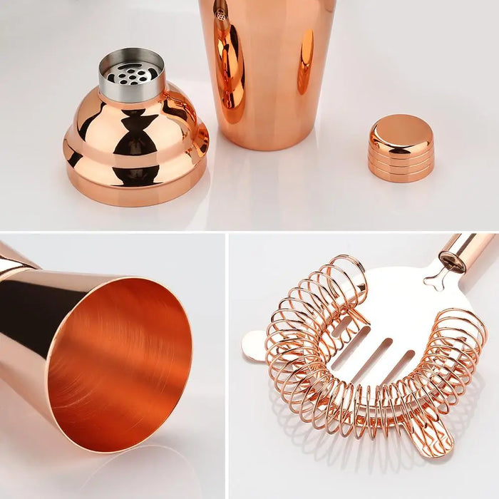 Cocktail Shaker Making Set,16pcs Bartender Kit For Mixer Wine Martini, Stainless Steel Bar Tools, Home Drink Party Accessories