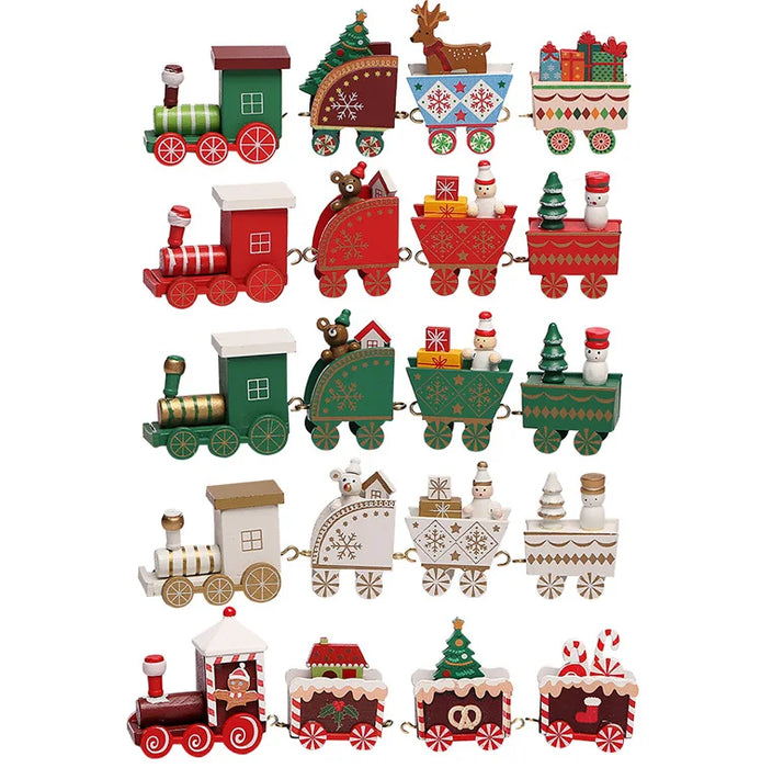 Wooden/Plastic Train Christmas Ornament Merry Christmas Decoration