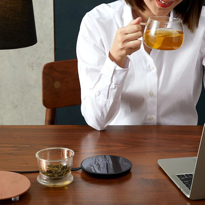 New Coffee Mug Cup Warmer for Home Office Milk Tea Water Heating Pad 2 Constant-temperatures Optional Auto-off Best Gift Idea