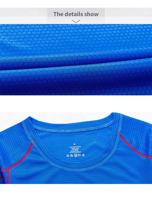 QUESHARK Women Quick Dry Short Sleeve Sports Running T Shirt Breathable Slim Tops Yoga T-shirts Tees Fitness Gym Workout Shirts