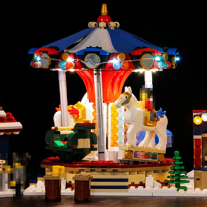 LED Lighting Christmas Winter Village Market Set