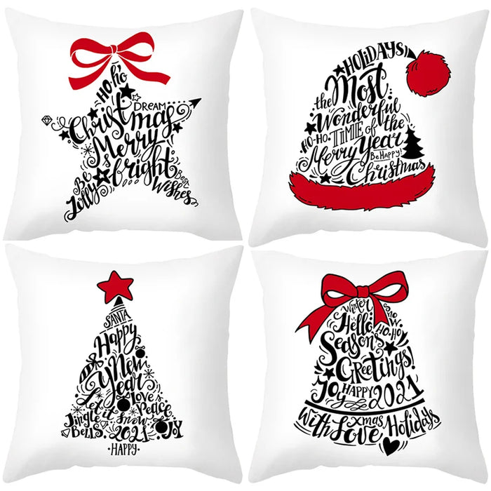 45cm Christmas Cushion Cover Navidad Merry Christmas Decorations For Home