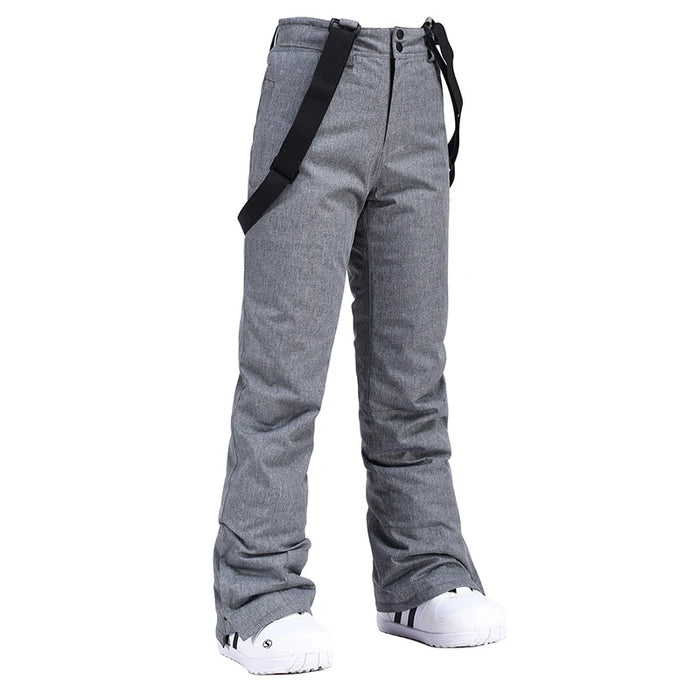 Unisex Winter Thick Warm Skiing Pants Waterproof Trousers