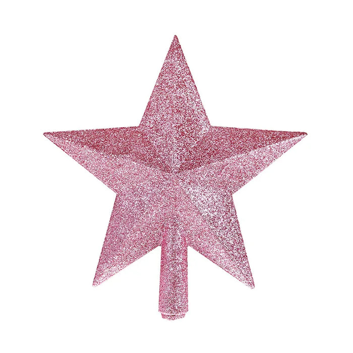 Christmas Tree Top Star Decorations, Shiny Gold Powder, Five-Pointed Star