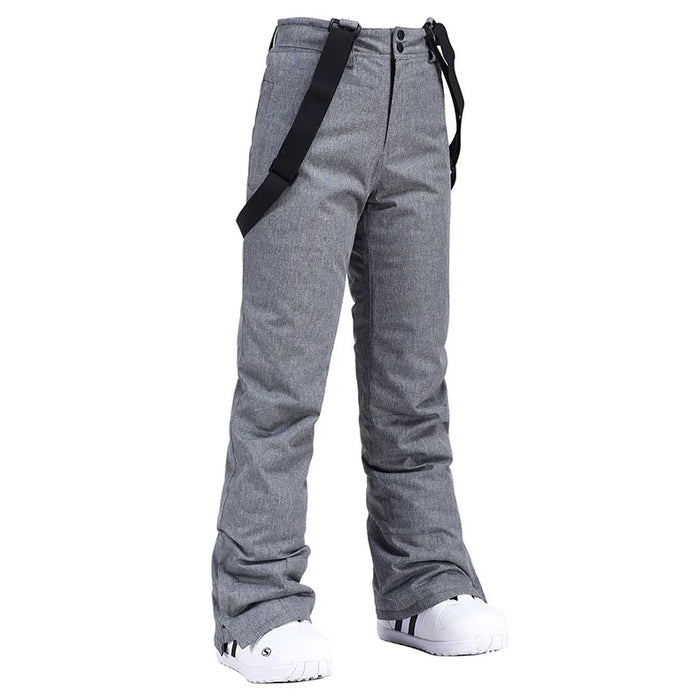 Unisex Winter Thick Warm Skiing Pants Waterproof Trousers