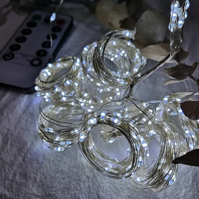 Christmas Lights Curtain Garland Decorations For Home