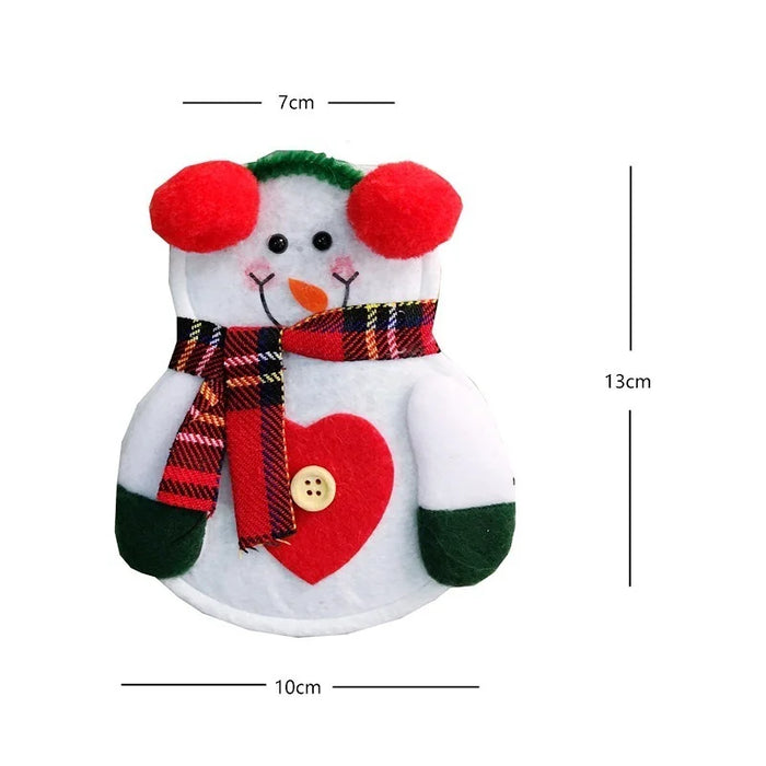 Christmas Knife And Fork Cover Christmas Sticker Hat