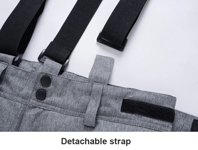 Unisex Winter Thick Warm Skiing Pants Waterproof Trousers