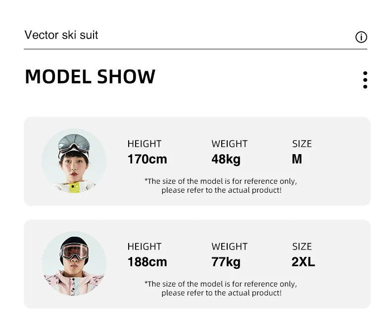 VECTOR Winter Ski Pants Women Waterproof Warm Snow Trousers