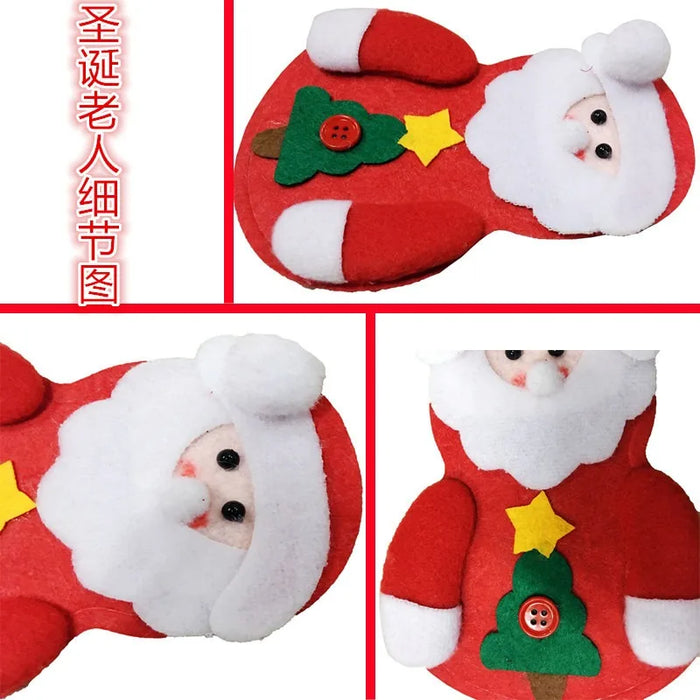 Christmas Knife And Fork Cover Christmas Sticker Hat