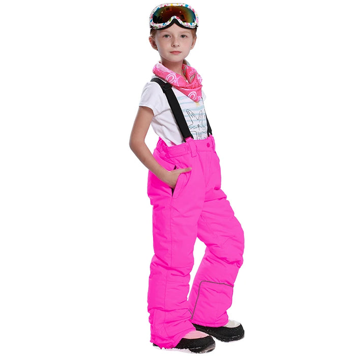 Girls Winter Ski Pants Overall Pants and Tracksuits for Children