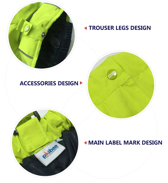 Girls Winter Ski Pants Overall Pants and Tracksuits for Children
