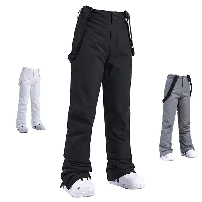 Unisex Winter Thick Warm Skiing Pants Waterproof Trousers