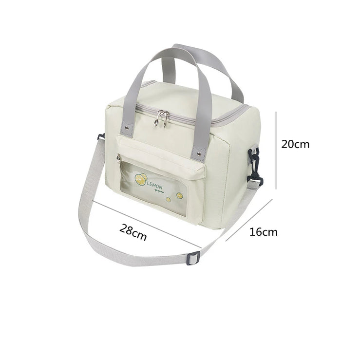 Portable Large-Capacity Insulated Oxford Cloth Lunch Bag