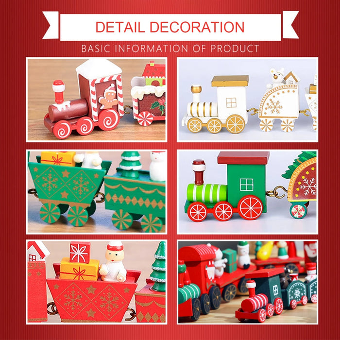 Wooden/Plastic Train Christmas Ornament Merry Christmas Decoration