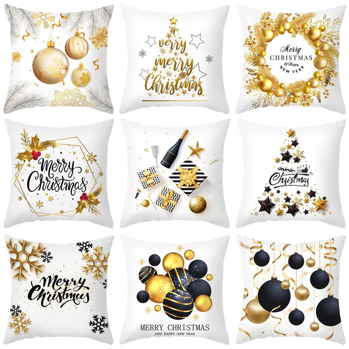 45cm Christmas Cushion Cover Navidad Merry Christmas Decorations For Home