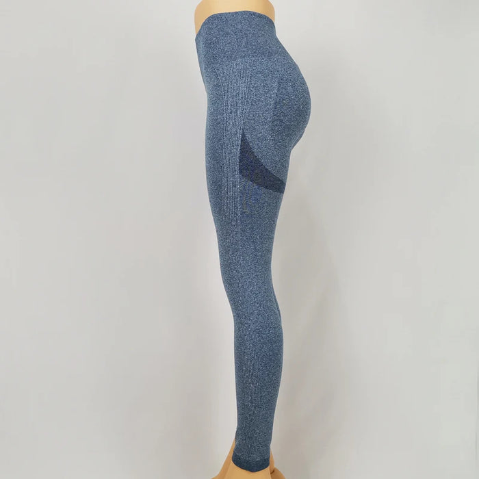 Fitness Women Sport Seamless Leggings High Waist Elastic Solid Yoga Leggings Gym Jogging Quick Dry Push Up Slim Pants Female