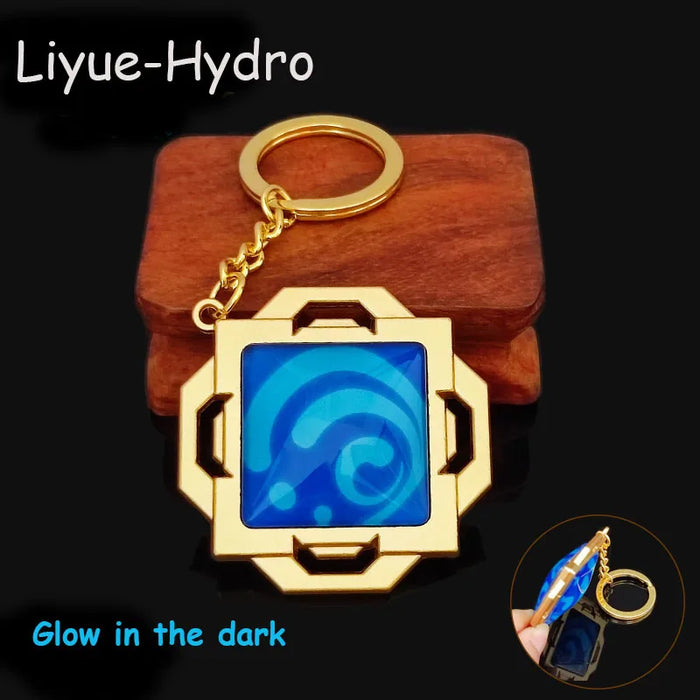 Game Impact Mondstadt Liyue Inazuma Sumeru Cosplay Vision Keychain
