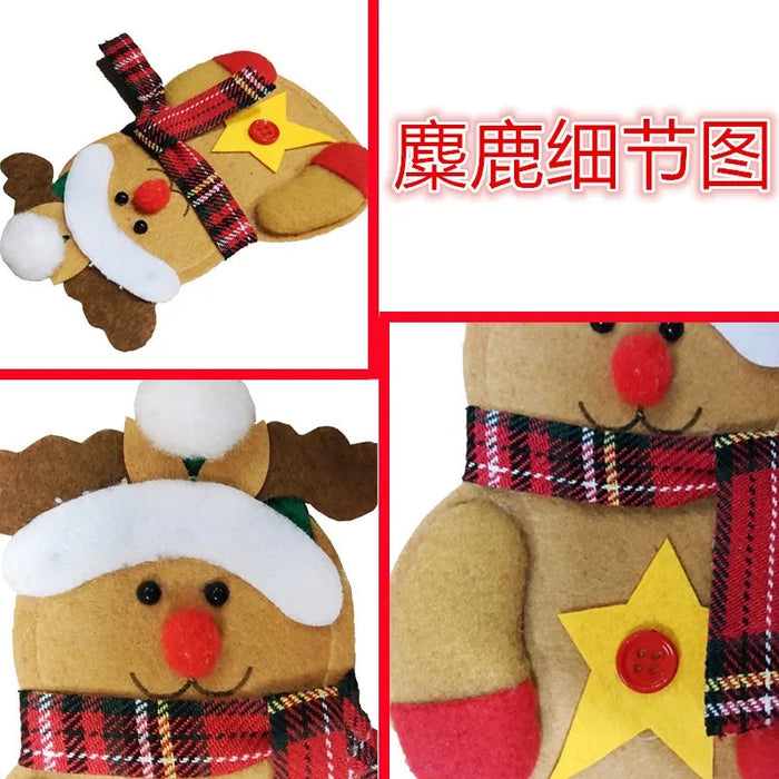 Christmas Knife And Fork Cover Christmas Sticker Hat